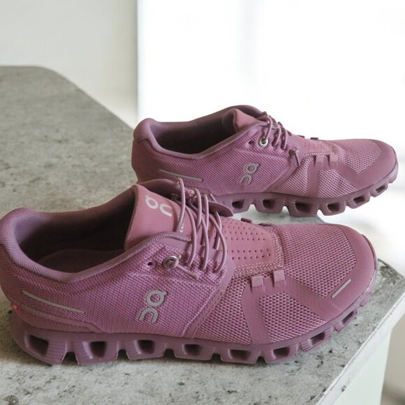 Cloud 5 Running Shoe (Women) Size 8, Fig/Quartz (EUC) - Picture 7 of 16